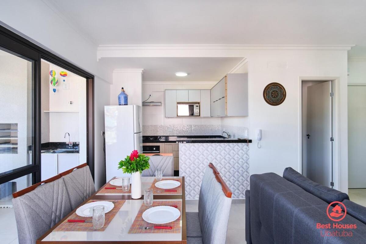 Apartamento Bh57: Bonito, Gostoso, Varanda Gourmet E Bom Preco Ubatuba