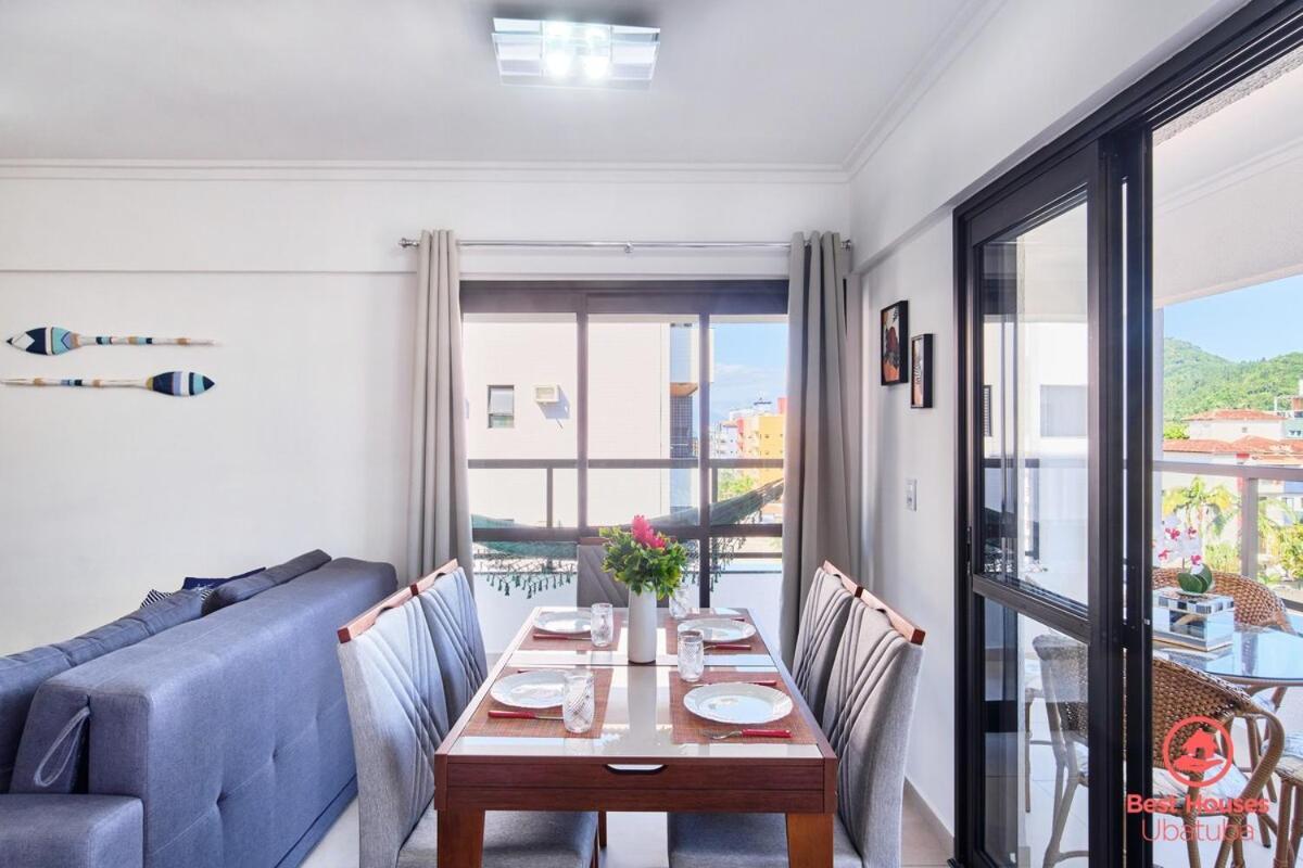 Apartamento Bh57: Bonito, Gostoso, Varanda Gourmet E Bom Preco Ubatuba